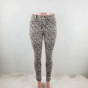 American Eagle Outfitters Womens Beige Black Animal Print HiRise Jeggings